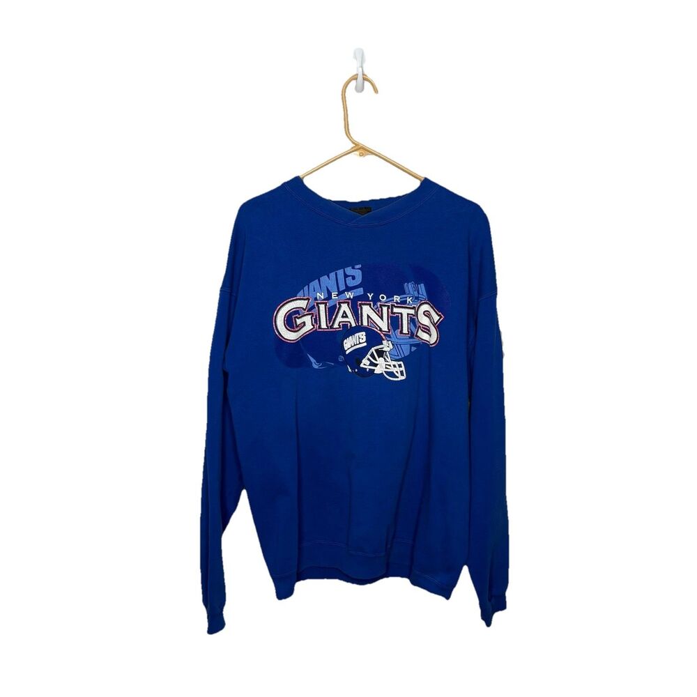 Vintage Starter New York Giants  V Crewneck Sweatshirt 90s  Pullover NFL Sz M